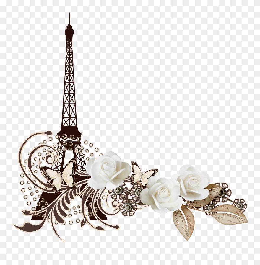 Paris Clipart Chandelier - Eiffel Tower - Png Download