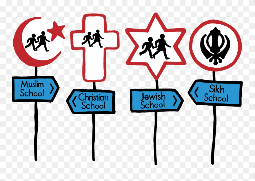 Hand Drawn Faith School Signs - Crossing Sign Clipart