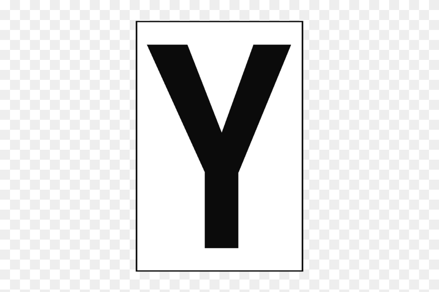 Letter Y White Sign - Sign Clipart