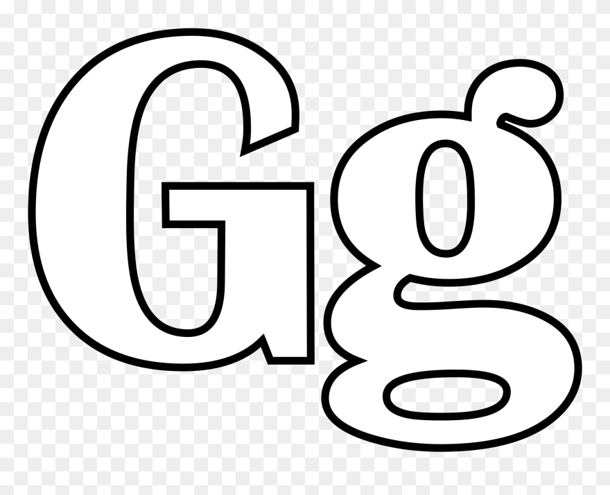 Transparent Free Printable Clip Art Letters - Colorie La Lettre G - Png Download