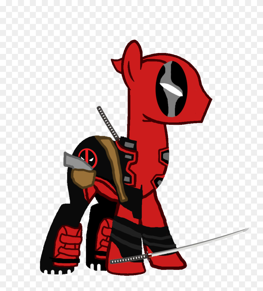 Deadpool Alphabet Clipart Set - Пони Дедпул - Png Download