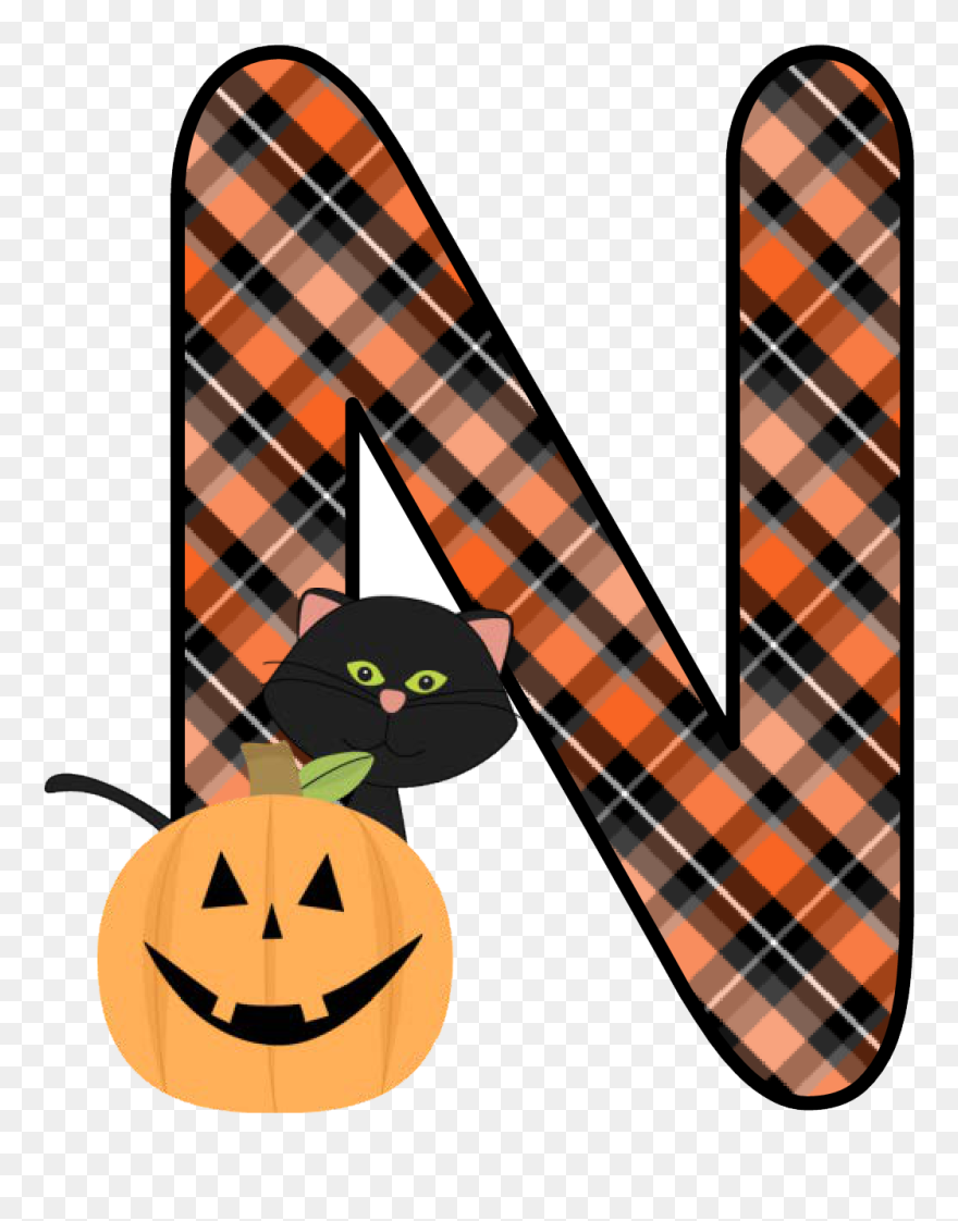 Transparent Halloween Kids Clipart - Halloween Alfabeto - Png Download