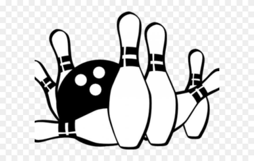 Free Bowling Clipart - Bowling Pins Cut Out Clipart - Png Download