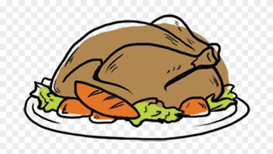 Turkey On A Plate Clipart Freeuse 25 Holiday Hosting - Png Download