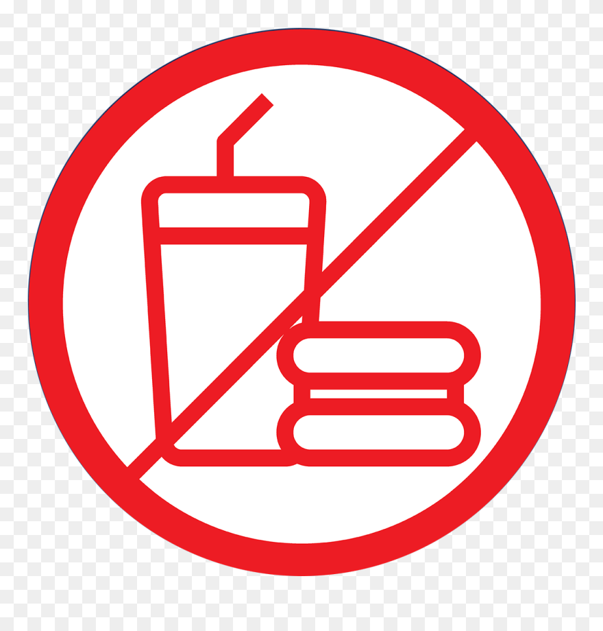 No Food Png - No Food And Drinks Sign Png Clipart