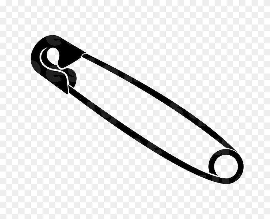 Black Safety Pin Png Hd Quality - Safety Pin Clipart Transparent Png