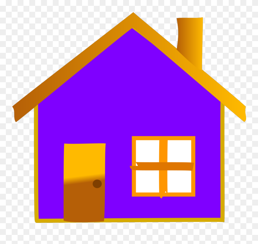 Home Icon 3 Svg Clip Arts - Purple House Clipart - Png Download