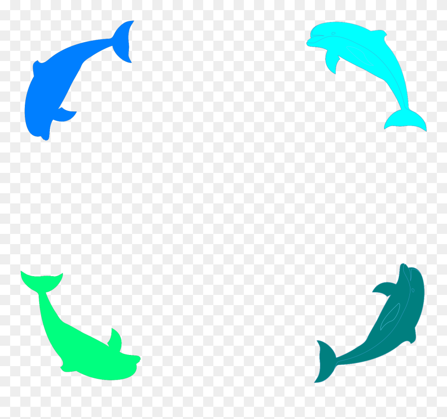 Black Dolphin Clipart