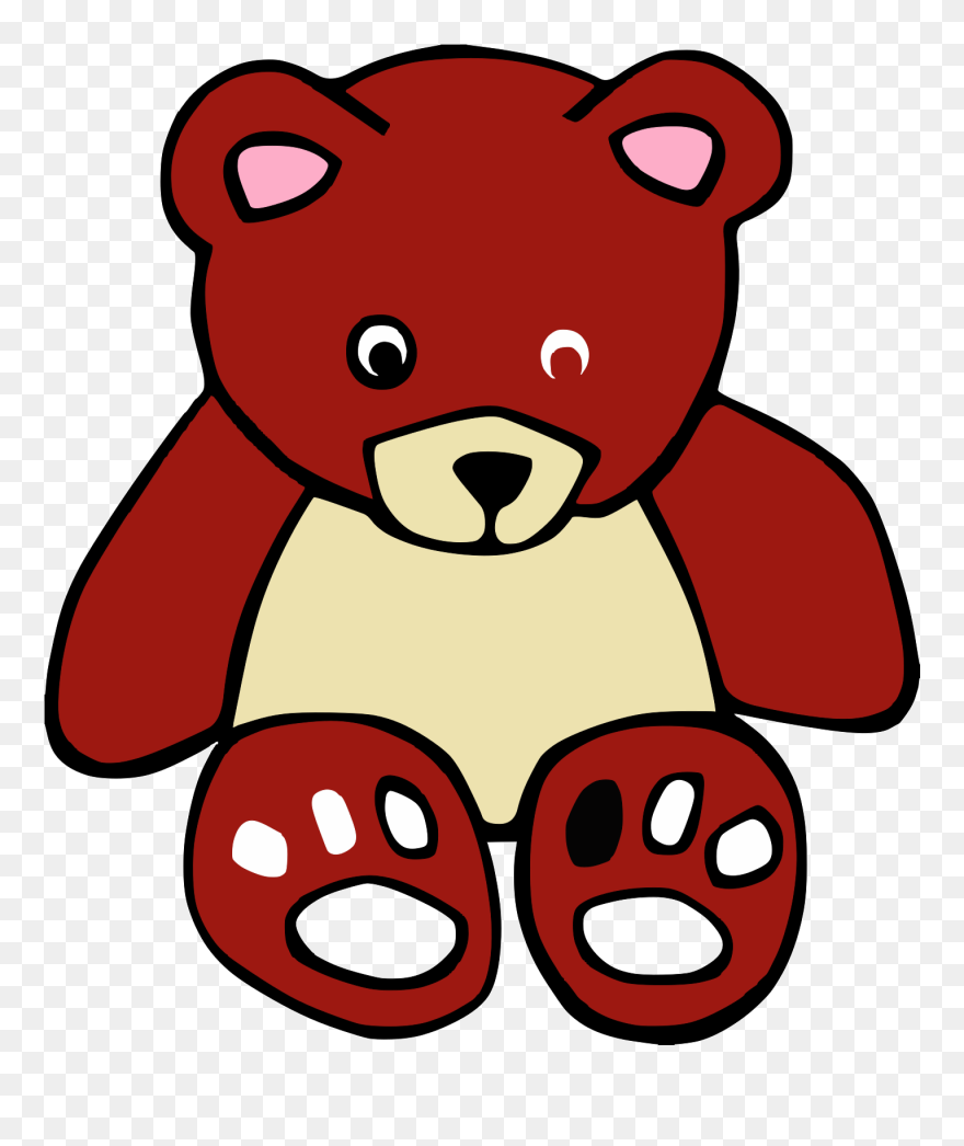 Blue Teddy Bear Clipart - Png Download