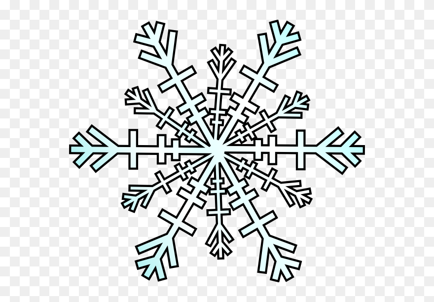 Winter Clip Art - Clipart Snowflake Cartoon - Png Download