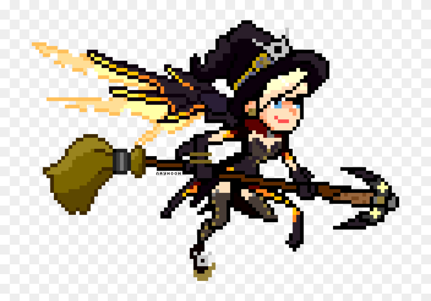 Overwatch Mercy Pixel Spray Clipart