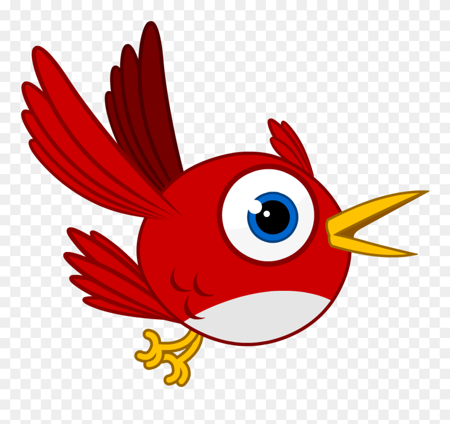 Bird Animation - Bird Cartoon Gif Png Clipart