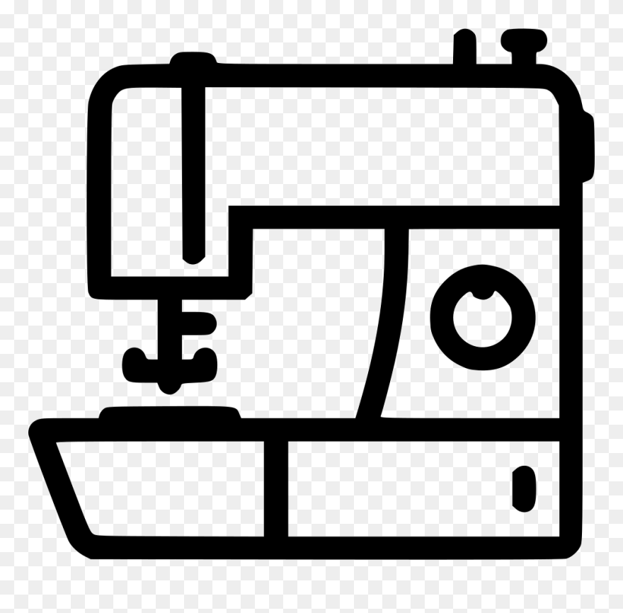 Sewing Machine - Sewing Machine Colored Cartoon Clipart