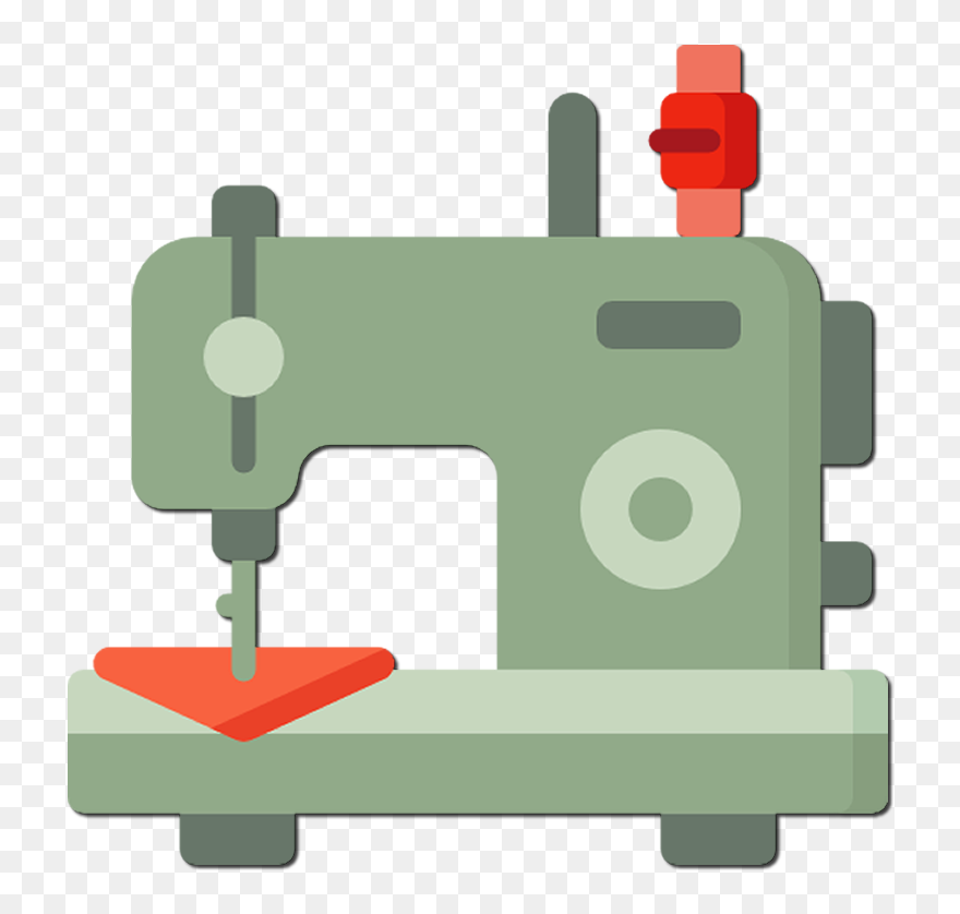 Sewing Clipart Tailoring - Sewing Machine - Png Download