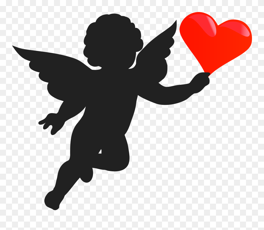 Cherub Cupid Angel Silhouette Clipart