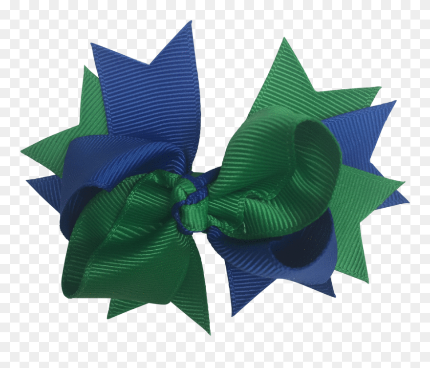Green & Royal Blue Hair Accessories - Wrapping Paper Clipart