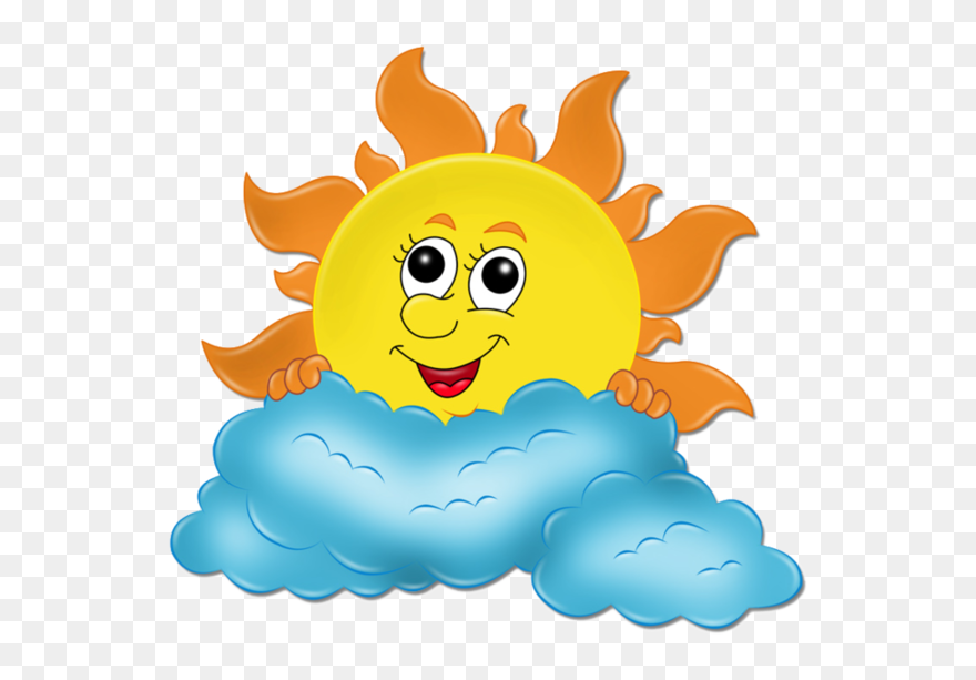 Transparent Special Education Clipart - Sky Cartoon Sun And Cloud Gif - Png Download
