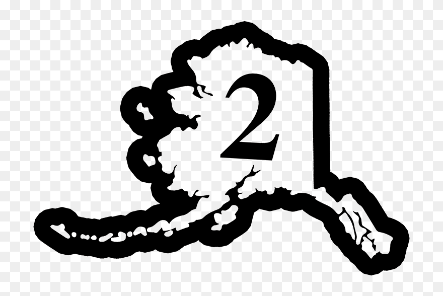 Alaska Silhouette White Clipart