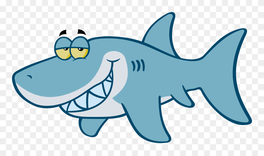 Shark Royalty-free Cartoon Clip Art - Cartoon Great White Shark Clipart - Png Download