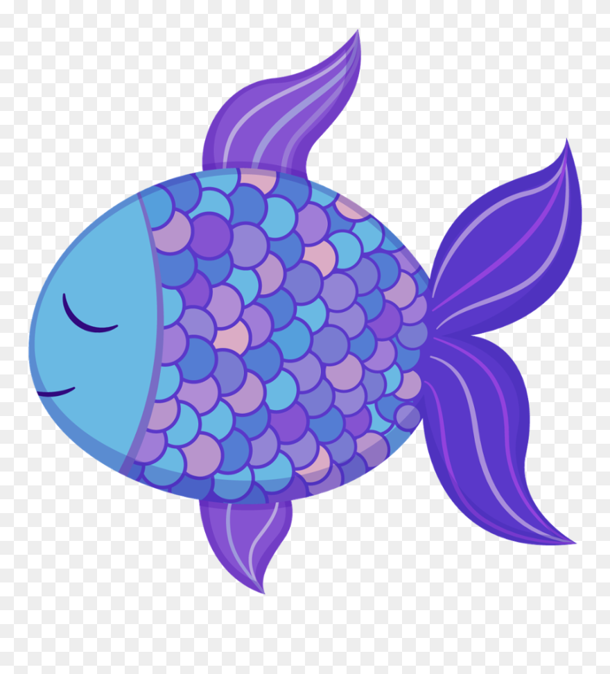 Cute Cartoon Fish Clipart - Png Download