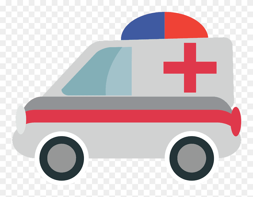 Ambulance Emoji Clipart - Van - Png Download