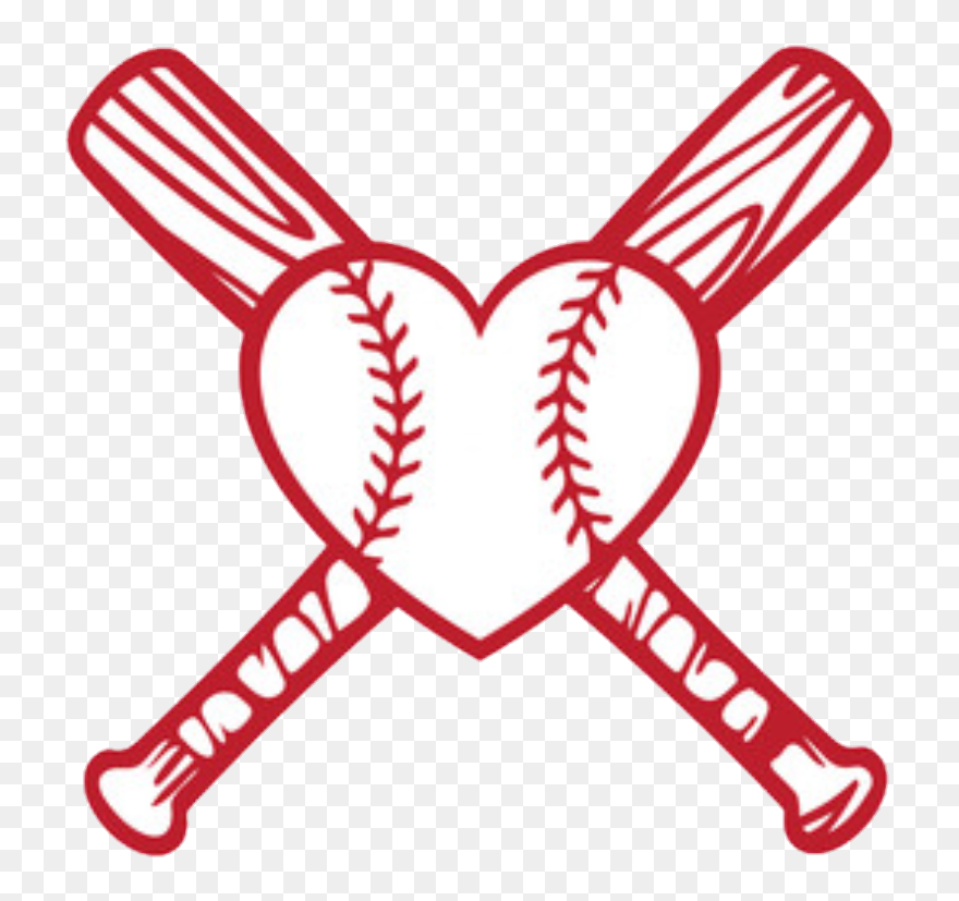 Love Baseball Clip Art , Png Download - Heart Baseball Svg Free Transparent Png