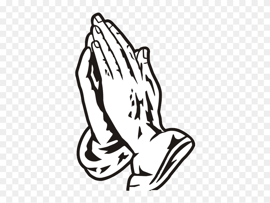 Praying Hands Png - Praying Hands Black And White Clipart