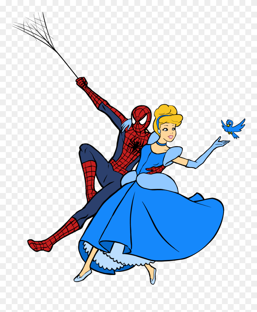 Cinderella Spidey Clipart