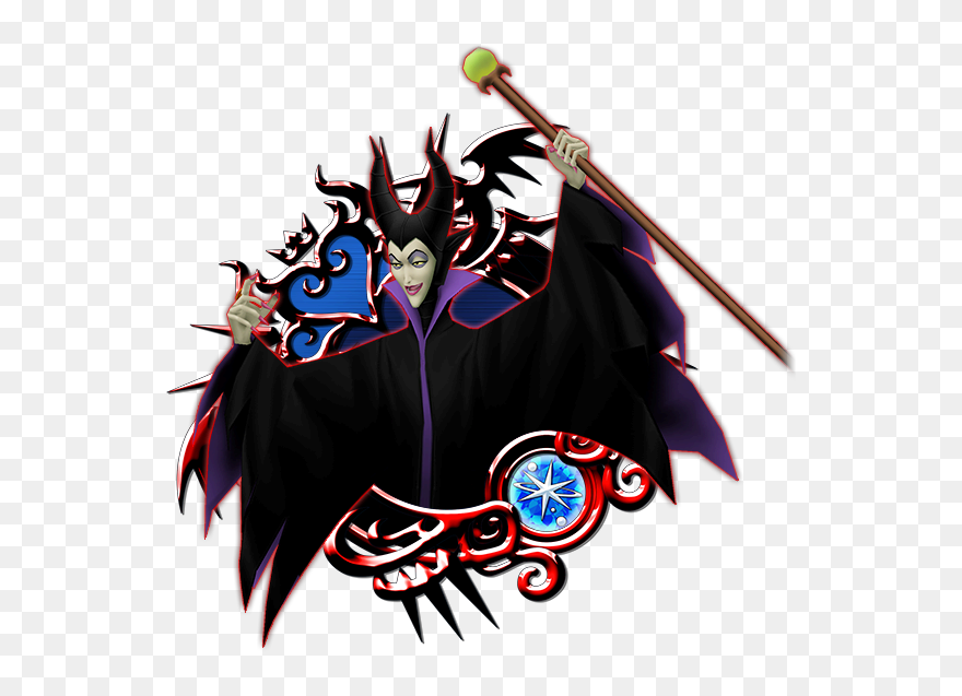 Maleficent A - Kingdom Hearts Union X Medals Clipart