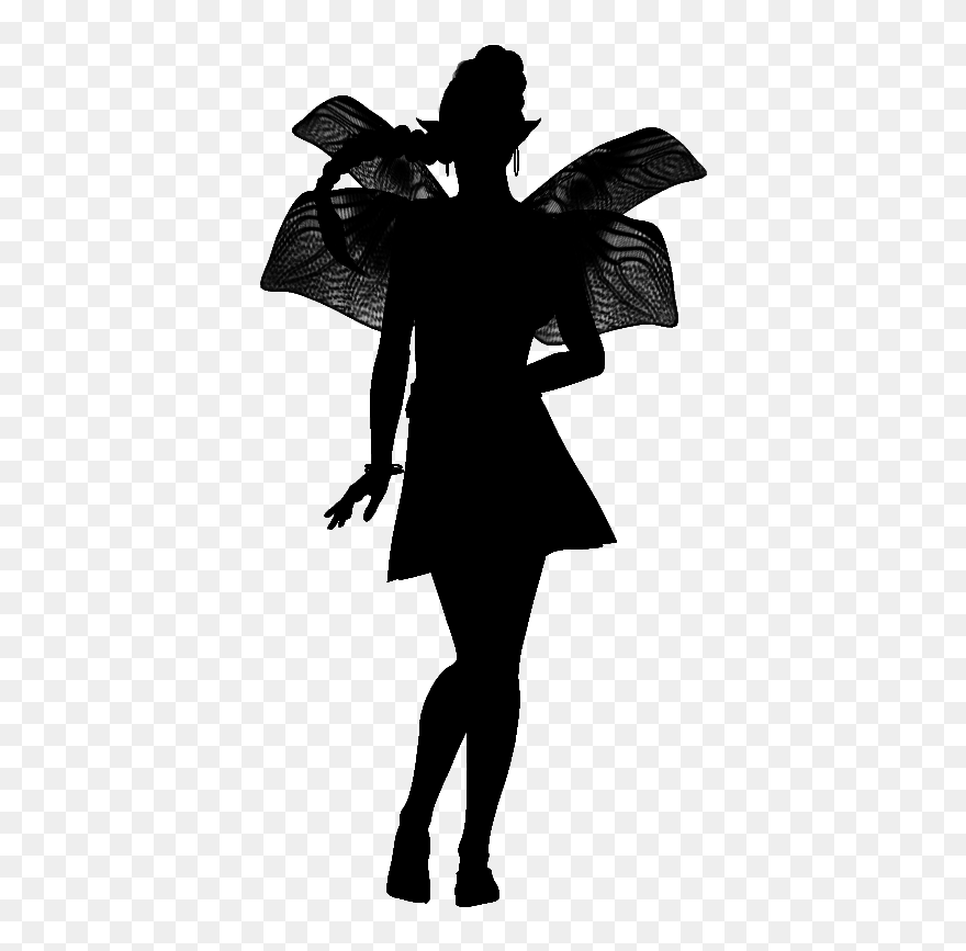 Silhouette Fairy 3 By Jassy2012 On Clipart Library - Illustration - Png Download