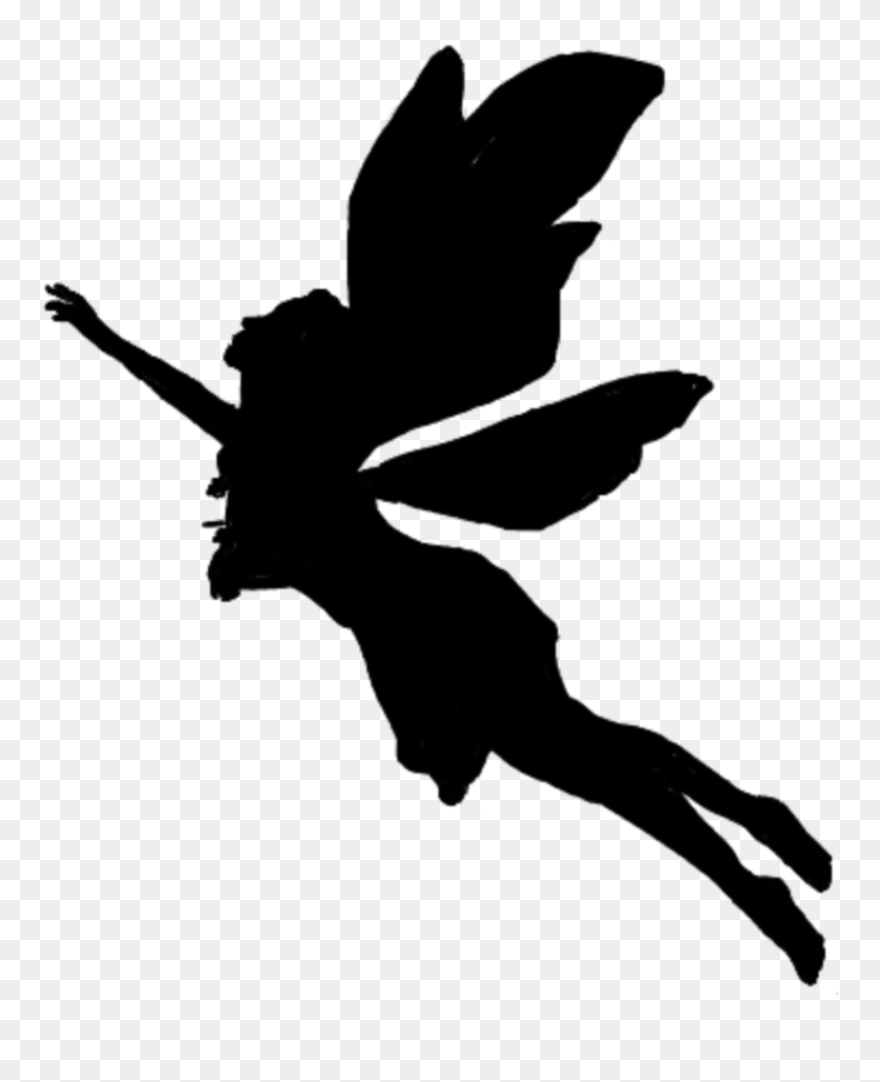 #fairy #silhouette - Illustration Clipart