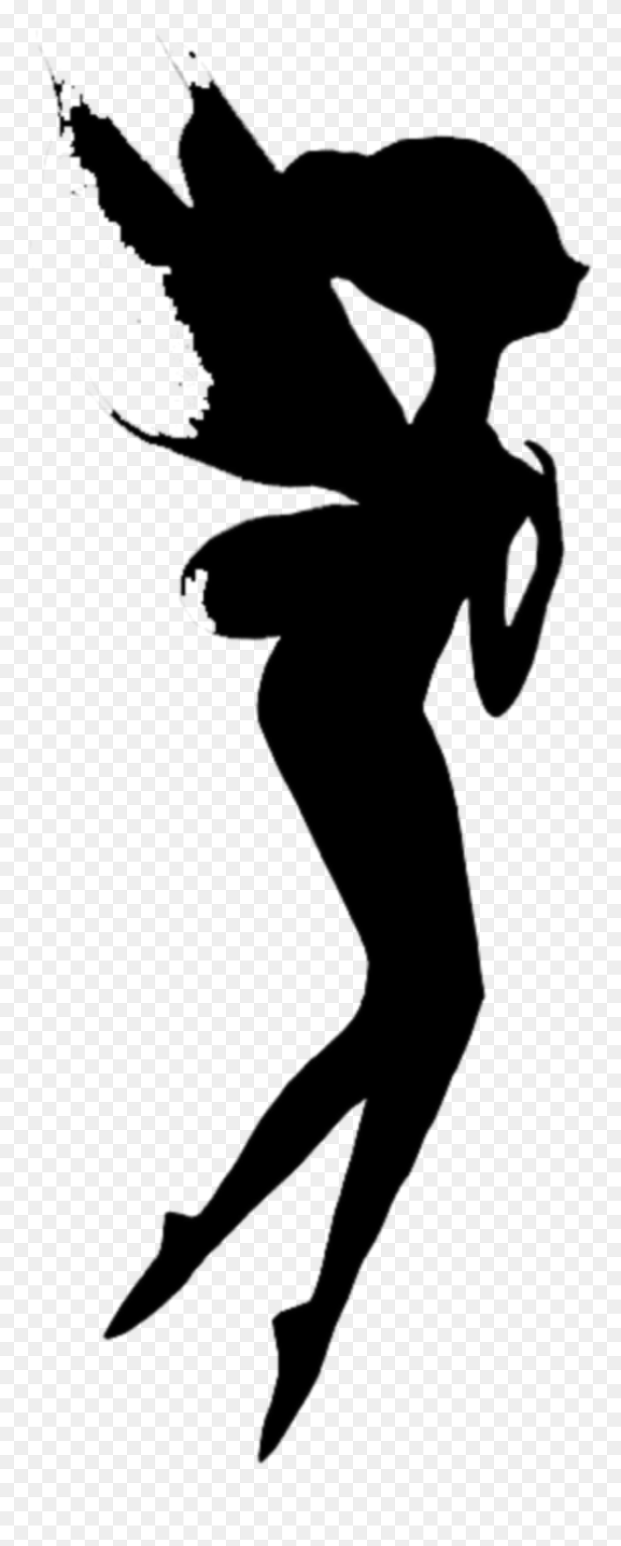 #fairy #silhouette - Illustration Clipart