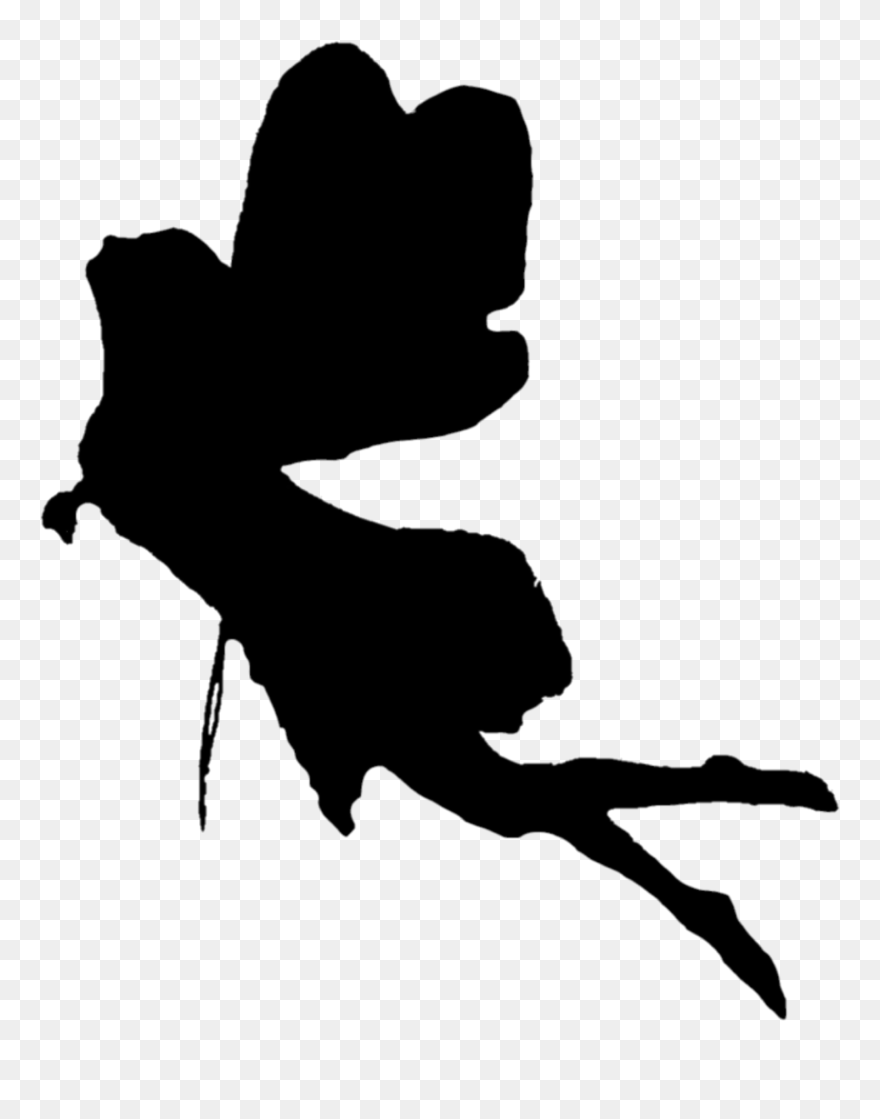 #fairy #silhouette - Illustration Clipart