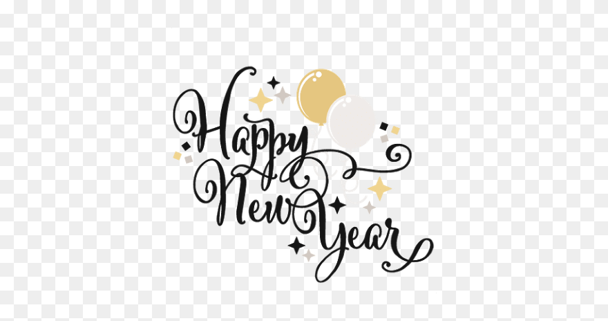 #happynewyear #newyearseve #nye #2018 #newyearseve2018 - Happy New Year Transparent Clipart