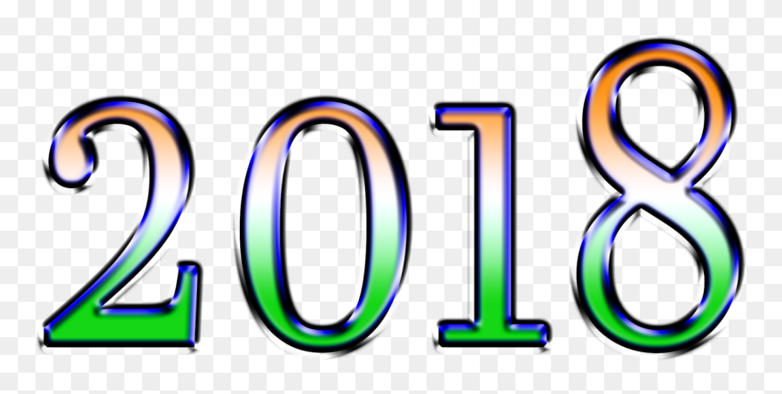 Happy New Year 2018 Png - Graphic Design Clipart
