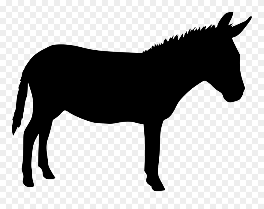 Donkey Computer Icons Desktop Wallpaper - Donkey Silhouette Png Clipart