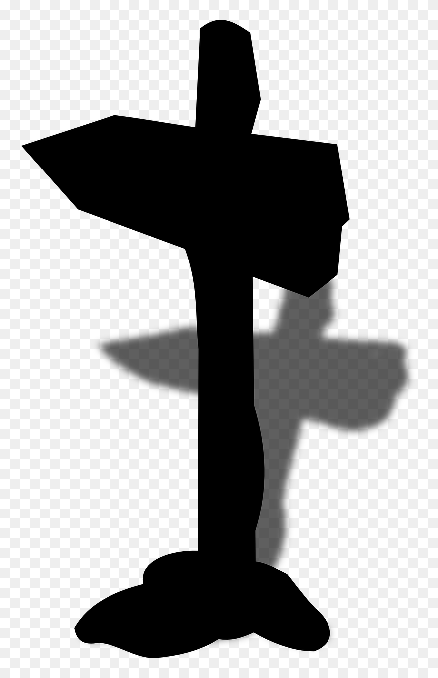 Religion Silhouette Clip Art - Cross - Png Download
