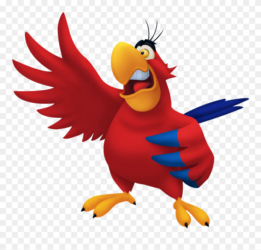Transparent Aladdin Parrot Iago Png Cartoon - Iago Aladdin Clipart
