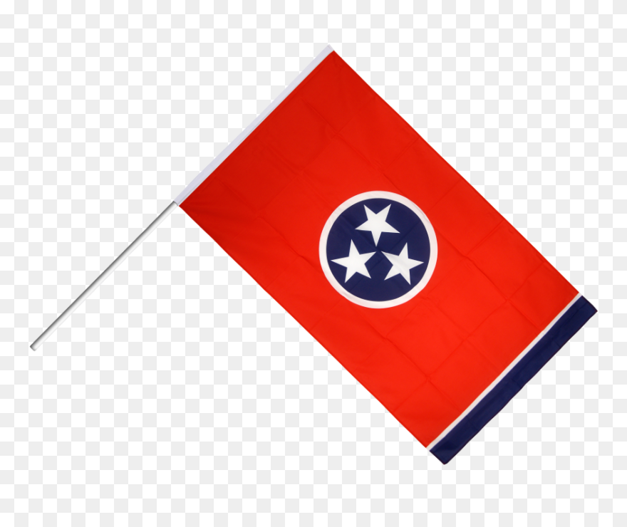 Hand Waving Usa Flag And - Tennessee State Flag Clipart