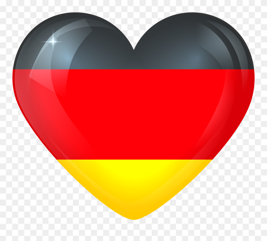 Germany Large Heart Flag Clipart