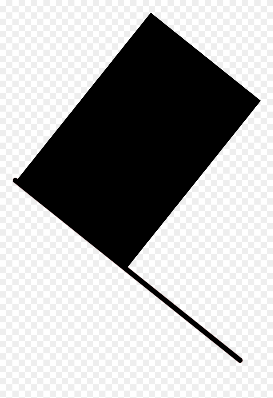 Flag Clipart Black And White - Png Download