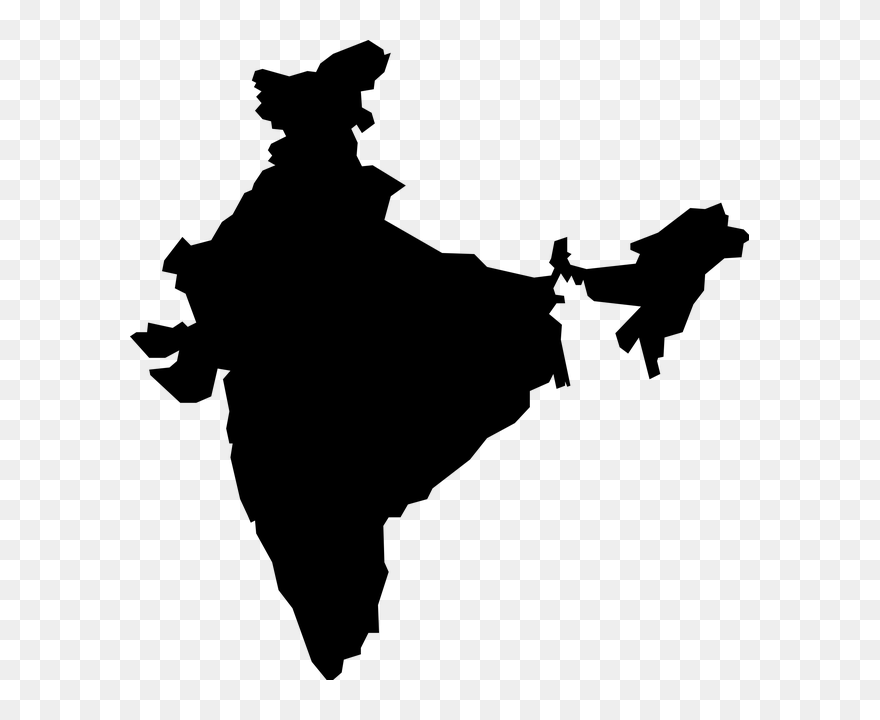 India Royalty - India Map Vector Png Clipart