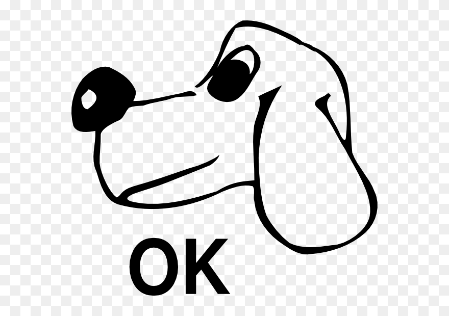 Basic Cartoon Dog Head Clipart