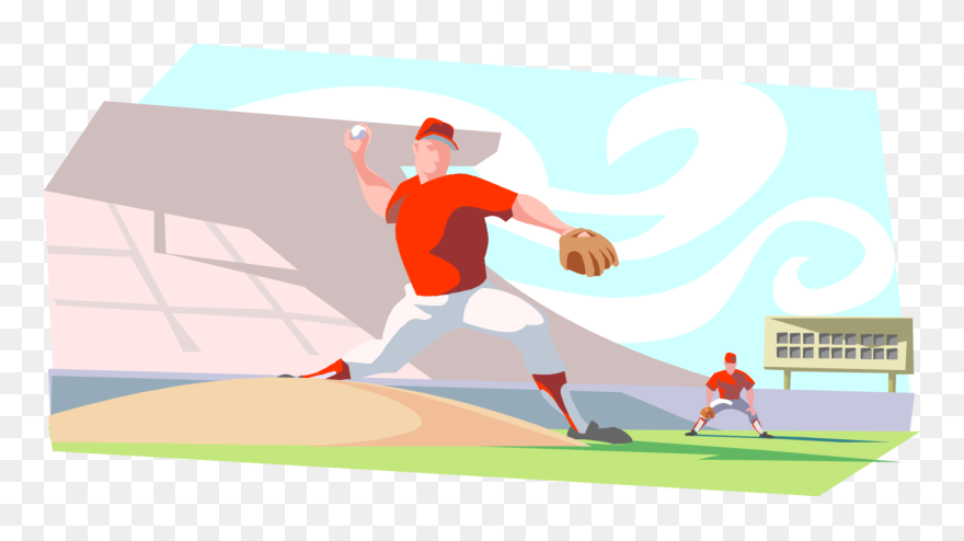 Athlete Vector Baseball - Illustration Clipart