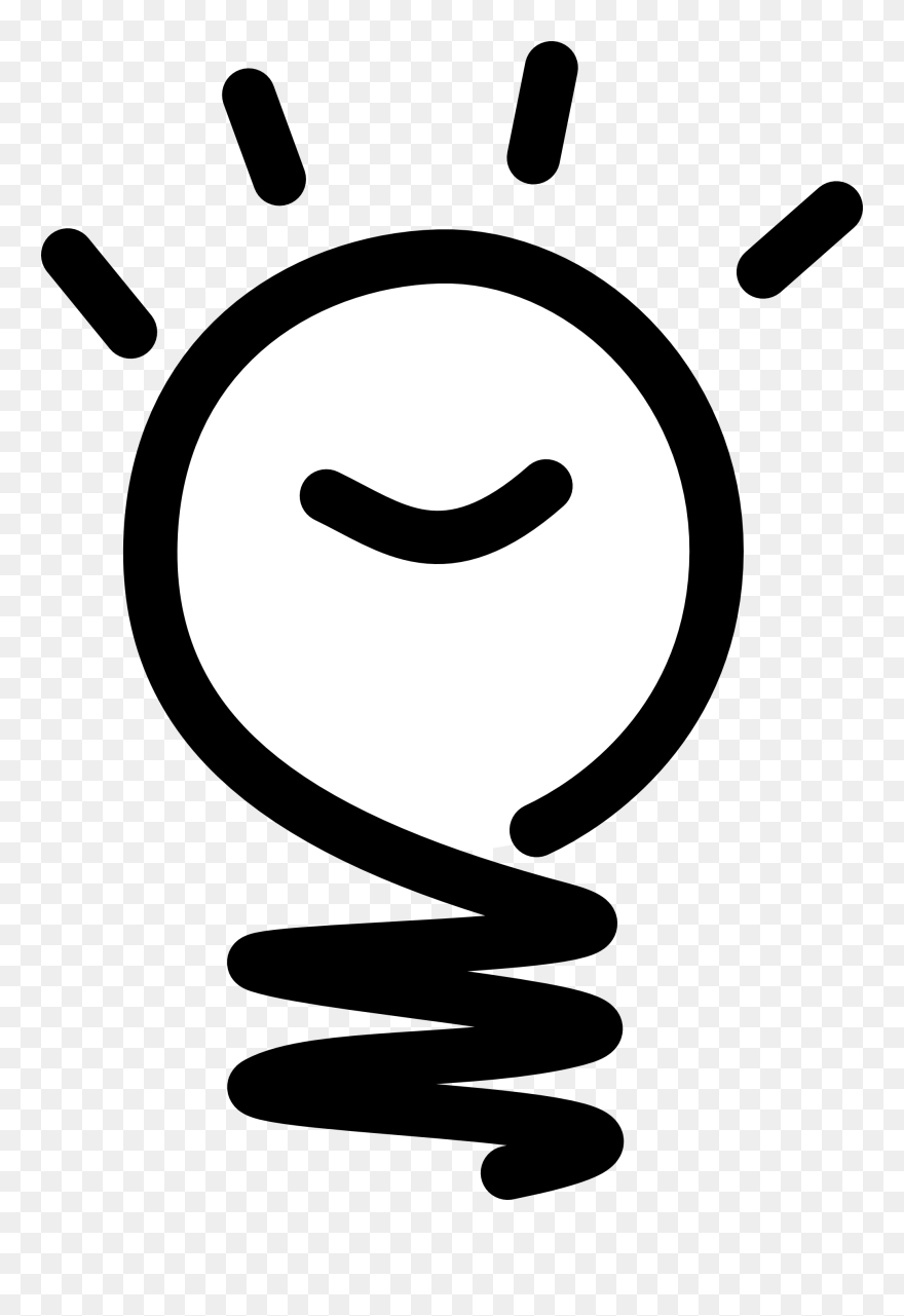 Yves Guillou Idea Black White Line Art Scalable Vector - Focus Clipart - Png Download