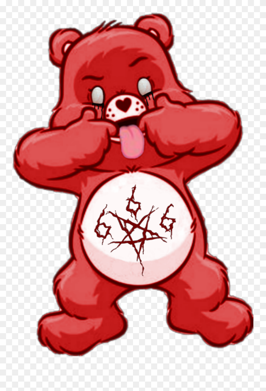 #freetoedit #funny #satanic Care Bear - Grumpy Care Bear Clipart