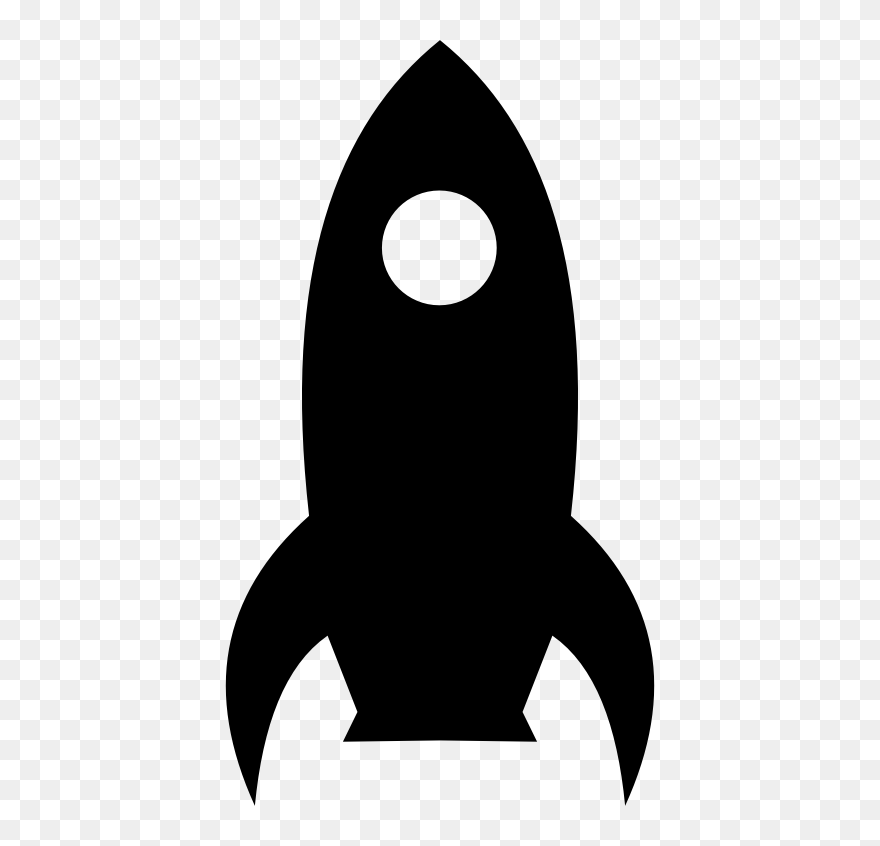 Safe Clipart Repository - Cartoon Rocket Silhouette - Png Download