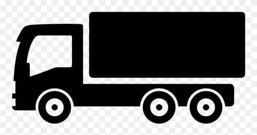 Car Pickup Truck Thames Trader - Truck Clipart Png Black And White Transparent Png