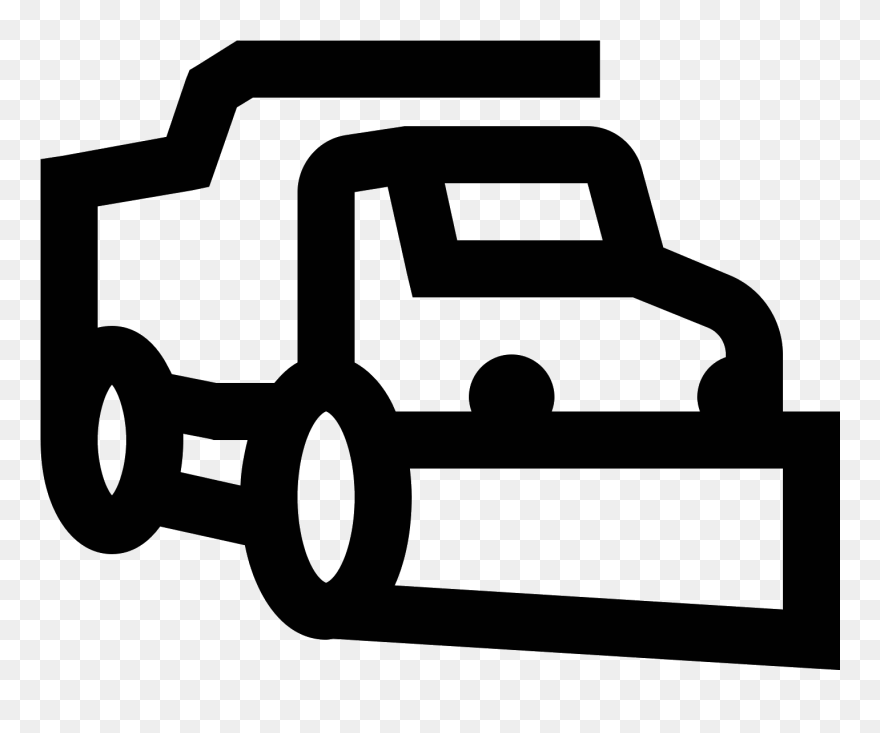Dump Truck Computer Icons Snowplow Plough - Snow Plow Icon Png Clipart