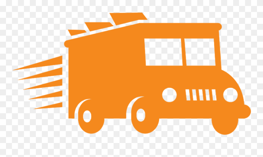 Food Truck Clip Art Orange - Png Download